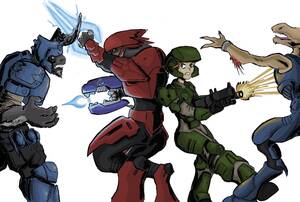 Halo Reach Marine Porn - A loong time ago I drew this story about a Marine and a Sangheili becoming  buddies. Never shared it because I thought ya'll would find it cringe, but  anyways, here it is. :