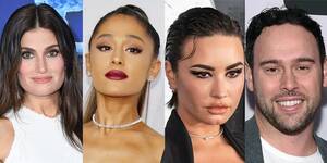 demi lovato lesbian porn - UPDATE: Idina Menzel, Demi Lovato & Ariana Grande Dump Scooter Braun