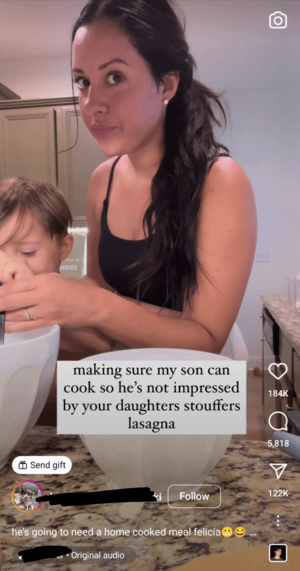 Mother Big Ass Porn - Every boy mom making the reel in support of their son's future partner, and  she decides to do this â€¢_â€¢ : r/notliketheothergirls