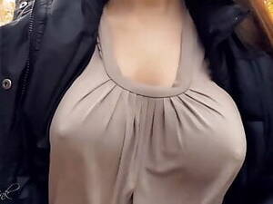 amatuer big tit hard nipples shirt - Hard Nipples Through Shirt, Outside.(short tease)