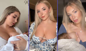 lactating nude fetish - OnlyFans models are using breastfeeding content as a loop...