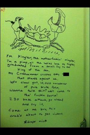 Bathroom Graffiti Porn - Kingler Bathroom Stall Rap