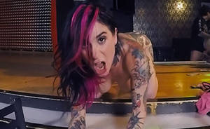 Joanna Angel Creampie Porn - Sex Show with Joanna Angel - Tattooed Girl in FFM Threesome