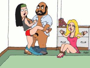 interracial francine - american_dad color dark-skinned_male dark_skin female francine_smith  hayley_smith human interracial male mother_and_daughter  principal_brian_lewis rabbi_(
