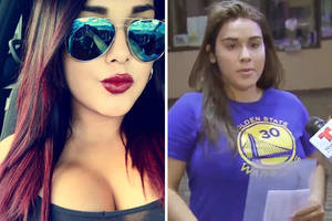 Alexandria Vera Porn - Sexual abuse accused teacher Alexandria Vera at a police station