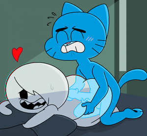 Carie Amazing World Of Gumball Porn - Carrie may be a ghost but that doesn't mean Gumball can't fuck her! â€“  Gumball Hentai