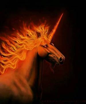 Fire Elemental Girl - UNICORN FIRE ELEMENTAL