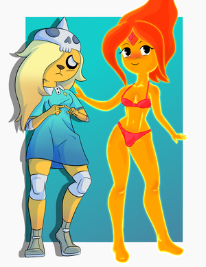 Flame Princess Adventure Time Porn Solo - Bronwyn & Flame Princess | Adventure Time by CptWeebz on Newgrounds