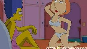 Family Guy Lesbian Porn - Lesbian Hentai - Marge Simpson and Lois Griffin ...