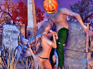 cartoon halloween xxx - Halloween â€“ anime xxx babes and Halloween monsters at Hd3dMonsterSex.com