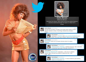 black porn star coco brown - Coco Brown - the first porn star in space via SpaceXC