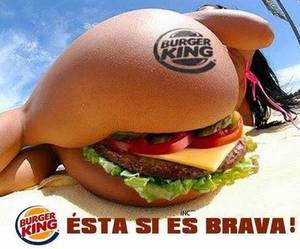 Burger King Sexual Ad - Butt burger n large fries plz