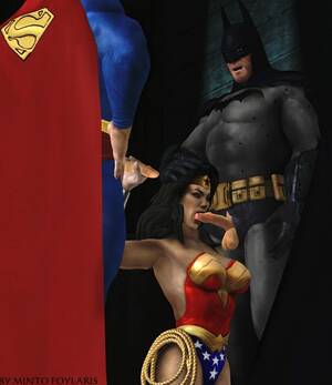 Batman Superman And Wonder Woman Porn - Batman vs Superman inâ€¦ Wonder woman's blowjob contest! â€“ Justice League  Hentai