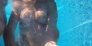 handjob water - Handjob In The Pool Sodomy And Ejaculation In Water HD SEX Porn Video 4:59