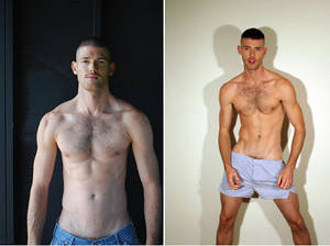 Brian Kenny Artist Porn - Seems he's an artist slash model and has a fun blog too. (Goateed man in  green striped shirt sold separately.) One NSFWish photo AFTER THE JUMP  ----->