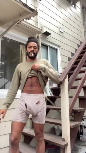 big black erect penis outdoors - BIG BLACK DICK SHAKING OUTSIDE - ThisVid.com