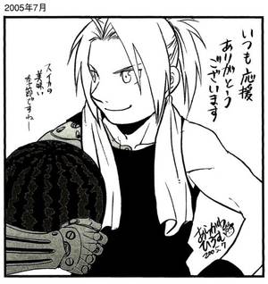 Albino Elric Gay Porn - hermitphilosopher: I quite like the â€œhigh pony tailâ€ look on Ed. ;