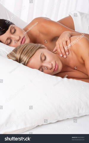 lesbian girls sleeping nude - Two Young Women Lying Down White Stock Photo 36223057 | Shutterstock