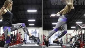 Amanda Cerny Yoga Pants Porn - YouTube star Amanda Cerny stars in Guess fitness campaign | Daily Mail  Online