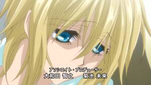Blonde Hair Blue Eye Anime Porn - Handsome blonde teen with big blue eyes in anime toon