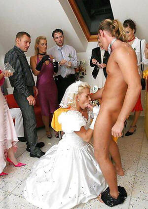 Beautiful Bride Porn - It was the perfect sissy wedding. The beautiful bride looks on as the groom  sucks off the best man. Tumblr Porn