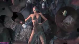 3d Monster Hentai Lara Croft - Lara Croft the tomb raider fell into the clutches of terrible monsters who  fucked her en masse in all holes very deeply. Part 3 of three. - LegalPorno