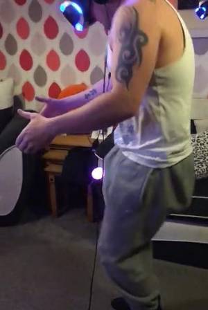 caught her husband - Hubby is caught having some slap and tickle in the living room