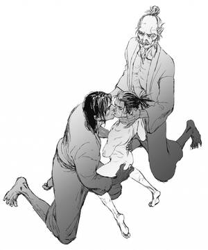 anal fingering drawings - Rule 34 - 3boys amputee anal fingering anal masturbation fingering first  porn of character fromsoftware gay genichiro ashina isshin ashina kissing  larger male male male only masturbation monochrome multiple boys old man