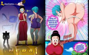 dbz style hentai - Dbz xxx Bulma Follando con Napa y Milk