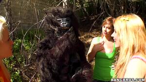 Girls Tits Sucking Monkey - Three Hot Sluts Giving Sucking a MonkeyÂ´s Cock! | Any Porn