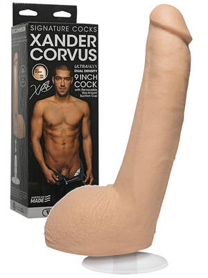 9 Inch Cock - Xander Corvus 9 Inch Cock Dildo Porn Star Realistic Vanilla Penis Suction  Toy | eBay