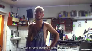 Greasy Mechanic Porn Oil - Czech Hunter 705: The Dirty Mechanic ðŸŒˆ Gay Porn