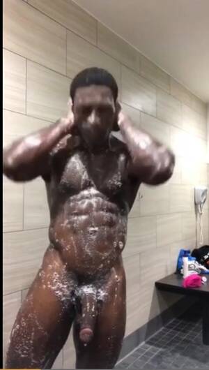 black shower dick - Big black cock in the shower - ThisVid.com