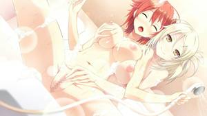 Anime Short Hair Porn - Imagen anime con seisai no resonance takatou kanae katakura mirai tel-o  long hair short hair open mouth wide image blonde hair breasts red eyes  smile game ...