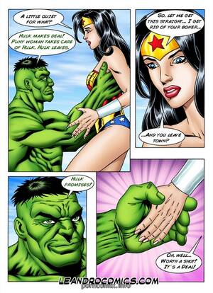 Hulk Fucks Wonder Womans Ass - Wonder Woman vs Incredibly Horny Hulk - Porn Cartoon Comics