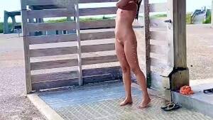 beach shower voyeur - Bubbles Public Beach Shower - RedTube