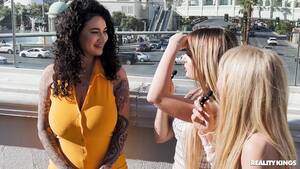 lesbian pick up - Lesbian teens 18+ pick up superb MILF on the street Reality Kings â€“  DPorn.com