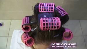 Hair Curlers Sex - Lelu Love-POV HJ BJ Cum in Hair Curlers Hairwashing - Pornhub.com