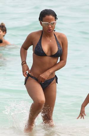 naked black people on the beach - Fan, Chocolate, Sweet, Christina Milian, Beach, Sexy Bikini, Black Beauty,  Girls, Candy