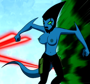 Ben 10 Helen Porn - Rule 34 - 1girls 2d alien alien girl belly belly button ben 10 big breasts  black lips blue-skinned female blue skin edit erect nipples female female  focus female only helen wheels kineceleran