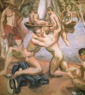 erotic oil paint - gay-erotic-art: â€œartqueer: â€œDuncan Grant (British, The Bathers, c. Oil on  canvas. â€ And now it's time to Cum Clean with a series I like to call â€œThe  Art of ...