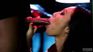 Asa Akira Interracial Blowjob - Hot Asa Akira blows one huge BBC in disco | 4tube