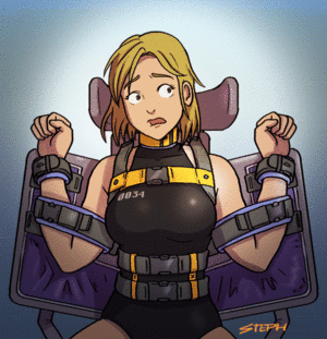 hentai babes brain injection - Animated_gif Barcode Blonde_hair Blue_eyes Bodysuit Gif #67335 | Hentai Gifs