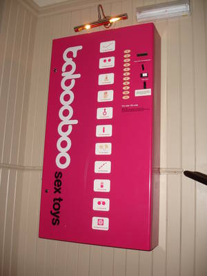 Extra Large Sex Toys Anal - Vending machine selling a range of sex toys