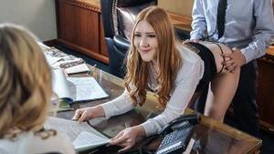 fantasy secretary porn - Secretary Quinn Waters Teaches The New Girl Harper Red About Their Free Use  Office - FreeUse Fantasy - RedTube