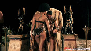 blowjob queen costume - Egyptian queen and her lusty king fucking in a costume scene | Any Porn