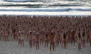 everyone at the beach fucking - Bondi becomes nude beach as thousands take part in Spencer Tunick's Sydney  installation | Spencer Tunick | The Guardian