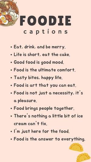 Food Porn Captions - 100+ Mouth-Watering Foodie Captions for Instagram | Cutecaption.com |  Clever captions for instagram, Cute instagram captions, Instagram quotes