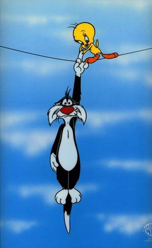 Live Wire Villain Cartoon Porn - Warner Brothers Bird on a Wire Sericel