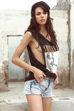 no tits fat hairy girl - Yana Haenisch | SidebOObElse yana haenisch model sideboob braless small tits  sexy nirvana tank top massive